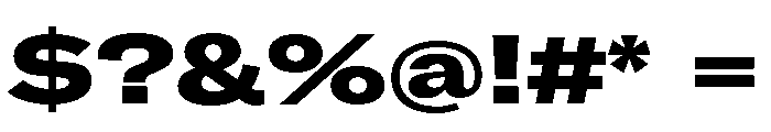 GTAmericaLCGV ExpandedBlack Font OTHER CHARS