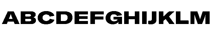 GTAmericaLCGV ExpandedBlack Font UPPERCASE