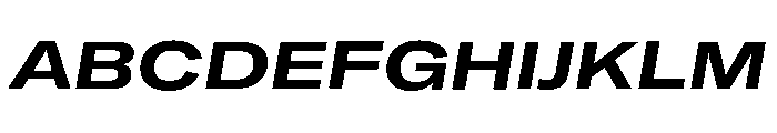 GTAmericaLCGV ExpandedBoldItalic 2 Font UPPERCASE