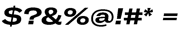 GTAmericaLCGV ExpandedBoldItalic Font OTHER CHARS