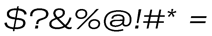 GTAmericaLCGV ExpandedLightItalic 2 Font OTHER CHARS
