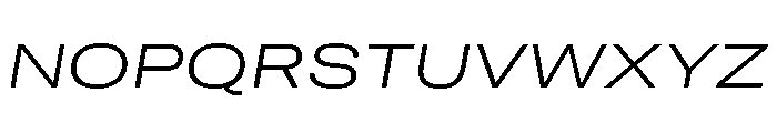 GTAmericaLCGV ExpandedLightItalic 2 Font UPPERCASE