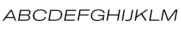 GTAmericaLCGV ExpandedLightItalic Font UPPERCASE