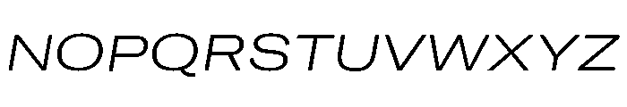 GTAmericaLCGV ExpandedLightItalic Font UPPERCASE