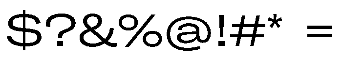 GTAmericaLCGV ExpandedRegular Font OTHER CHARS