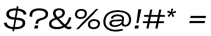GTAmericaLCGV ExpandedRegularItalic 2 Font OTHER CHARS