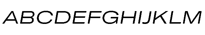 GTAmericaLCGV ExpandedRegularItalic 2 Font UPPERCASE
