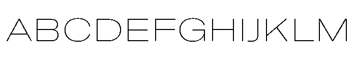 GTAmericaLCGV ExpandedUltraLight 2 Font UPPERCASE
