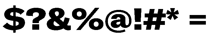 GTAmericaLCGV ExtendedBlack Font OTHER CHARS