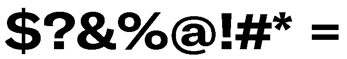 GTAmericaLCGV ExtendedBold Font OTHER CHARS