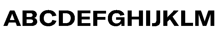 GTAmericaLCGV ExtendedBold Font UPPERCASE