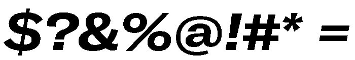 GTAmericaLCGV ExtendedBoldItalic Font OTHER CHARS