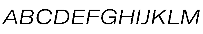 GTAmericaLCGV ExtendedLightItalic 2 Font UPPERCASE