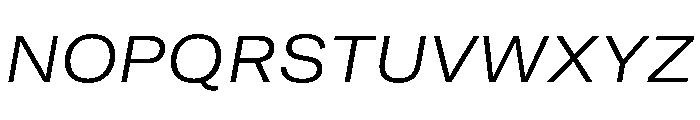 GTAmericaLCGV ExtendedLightItalic 2 Font UPPERCASE