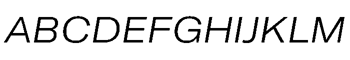 GTAmericaLCGV ExtendedLightItalic Font UPPERCASE
