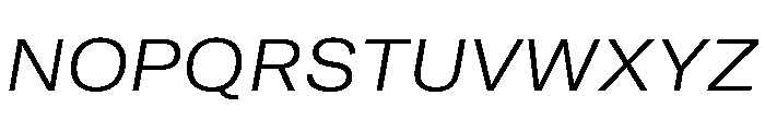 GTAmericaLCGV ExtendedLightItalic Font UPPERCASE