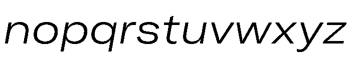 GTAmericaLCGV ExtendedLightItalic Font LOWERCASE