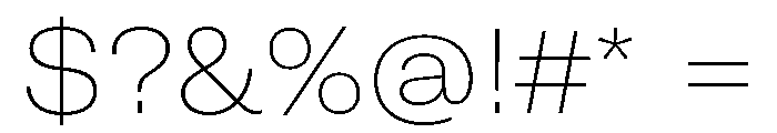 GTAmericaLCGV ExtendedUltraLight 2 Font OTHER CHARS