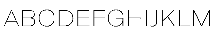GTAmericaLCGV ExtendedUltraLight 2 Font UPPERCASE