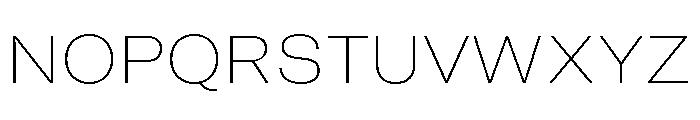 GTAmericaLCGV ExtendedUltraLight 2 Font UPPERCASE
