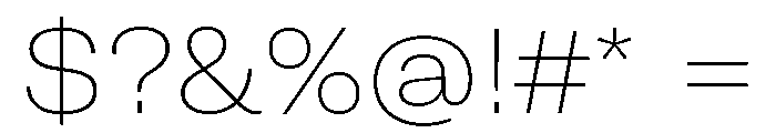 GTAmericaLCGV ExtendedUltraLight Font OTHER CHARS