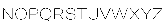GTAmericaLCGV ExtendedUltraLight Font UPPERCASE