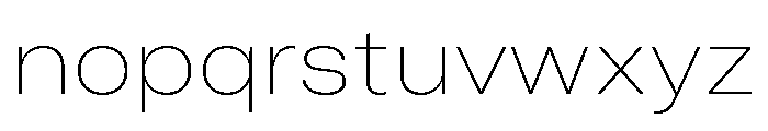 GTAmericaLCGV ExtendedUltraLight Font LOWERCASE