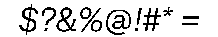 GTAmericaLCGV LightItalic 2 Font OTHER CHARS