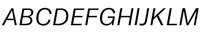 GTAmericaLCGV LightItalic 2 Font UPPERCASE