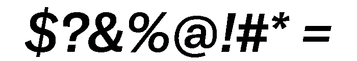 GTAmericaLCGV MediumItalic 2 Font OTHER CHARS