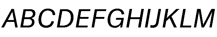 GTAmericaLCGV RegularItalic 2 Font UPPERCASE