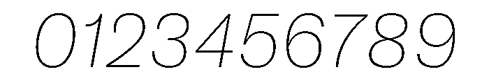 GTAmericaLCGV UltraLightItalic 2 Font OTHER CHARS