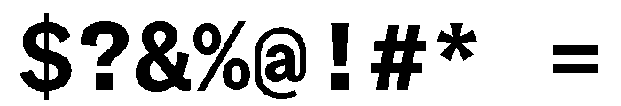 GTAmericaMonoLCGV Bold Font OTHER CHARS