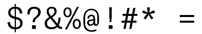 GTAmericaMonoLCGV Light Font OTHER CHARS