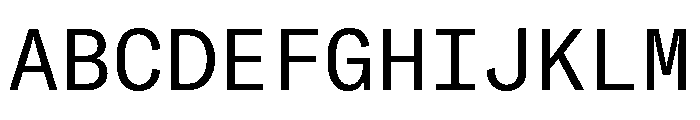 GTAmericaMonoLCGV Regular Font UPPERCASE
