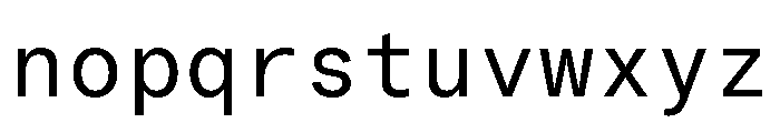 GTAmericaMonoLCGV Regular Font LOWERCASE