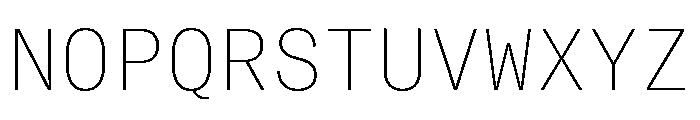 GTAmericaMonoLCGV UltraLight Font UPPERCASE
