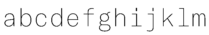 GTAmericaMonoLCGV UltraLight FONT