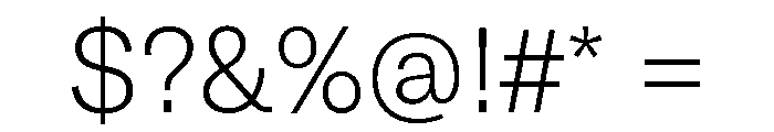 GTAmericaThaiLooped Thin 2 Font OTHER CHARS