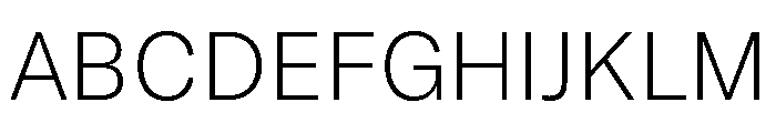 GTAmericaThaiLooped Thin Font UPPERCASE