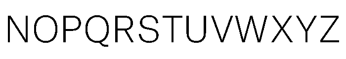 GTAmericaThaiLooped Thin Font UPPERCASE