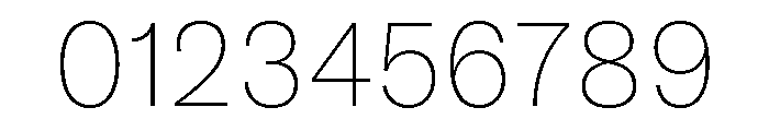 GTAmericaThaiLooped UltraLight Font OTHER CHARS