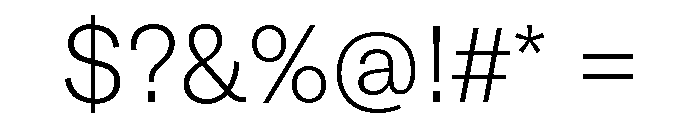 GTAmericaThaiLoopless Thin Font OTHER CHARS