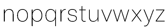 GTAmericaThaiLoopless UltraLight Font LOWERCASE