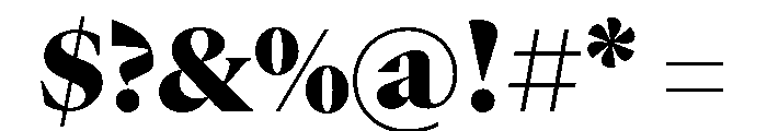 GTCanon LBlack 2 Font OTHER CHARS