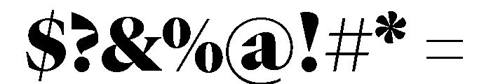 GTCanon LBlack Font OTHER CHARS
