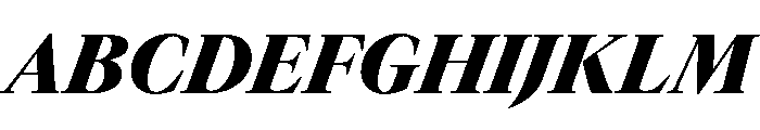 GTCanon LBlackItalic Font UPPERCASE