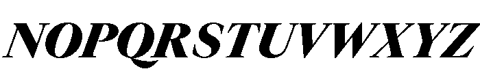 GTCanon LBlackItalic Font UPPERCASE