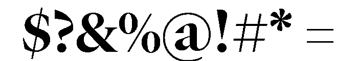 GTCanon LBold Font OTHER CHARS