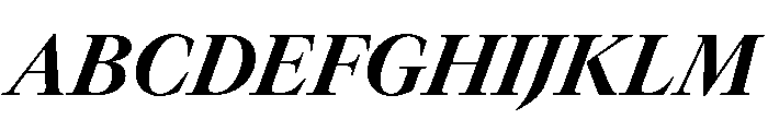 GTCanon LBoldItalic 2 Font UPPERCASE
